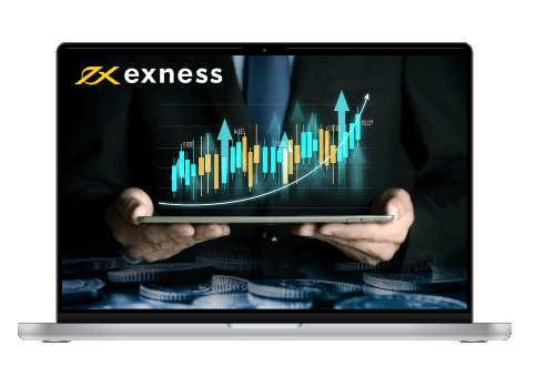 Real-time crypto analytics dashboard on laptop